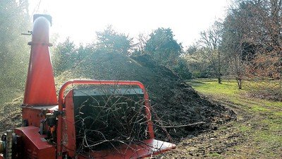 A big gardening machine