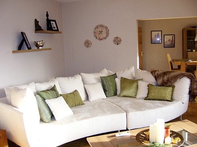 A spacious living room