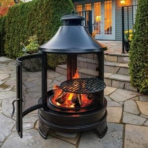 Rustic Outdoor Fireplace
