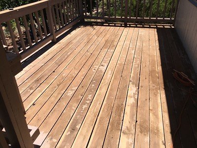 Wooden floor in need of new paint