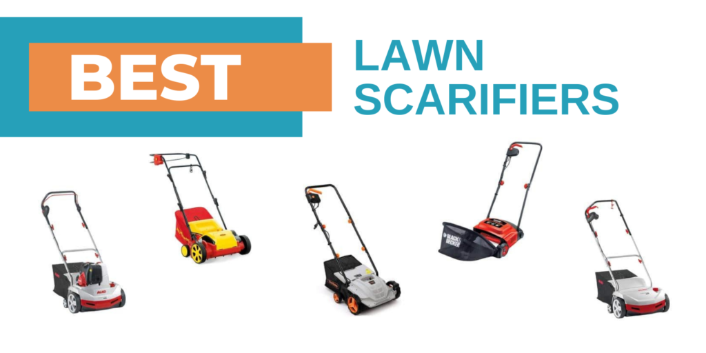 lawn scarifiers collage