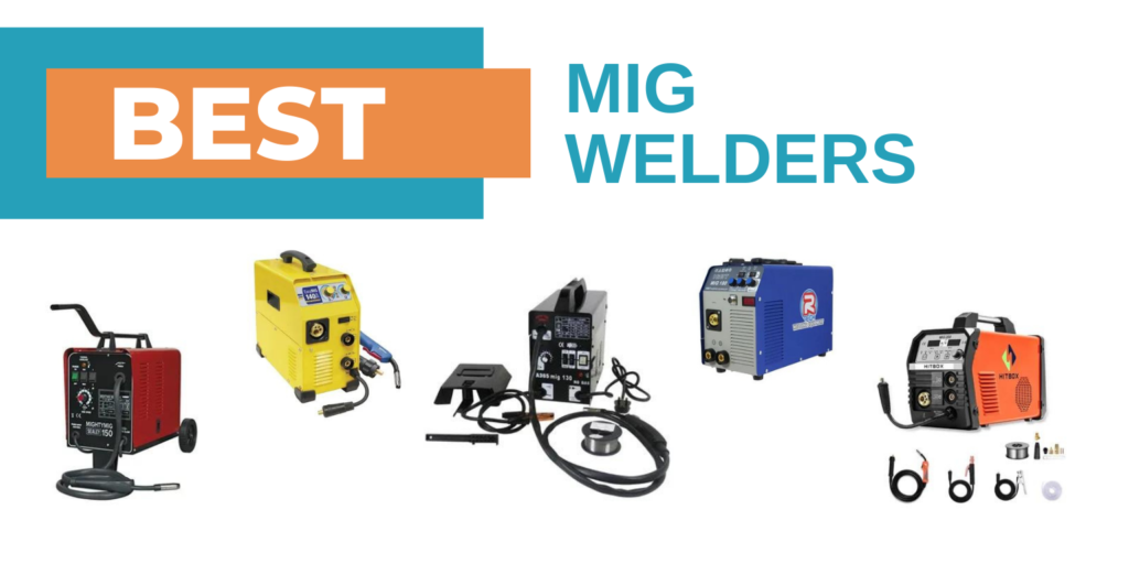 mig welders collage