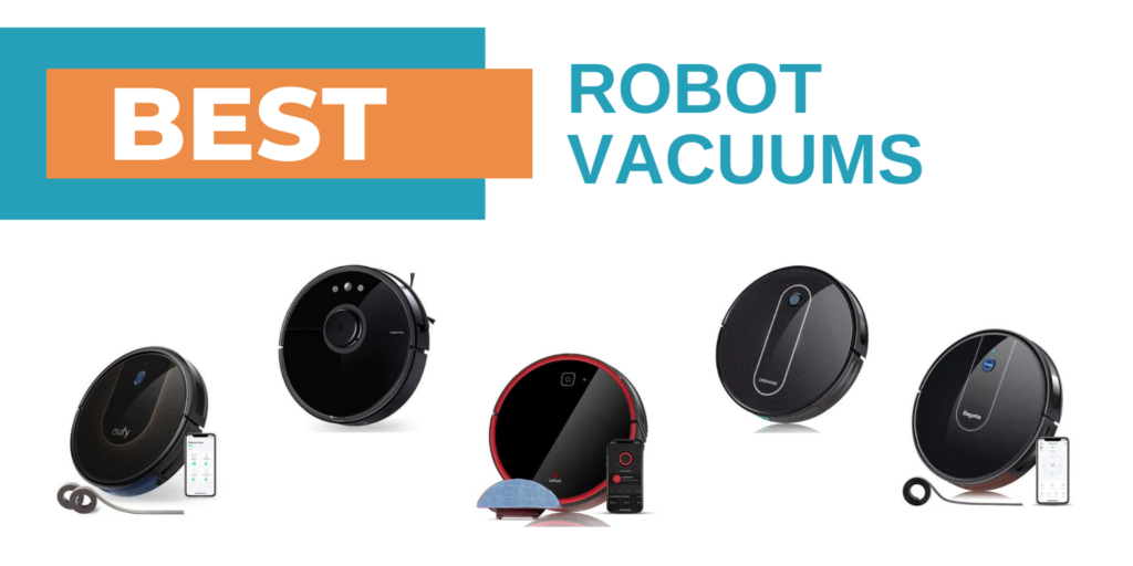 robot vacuums collage