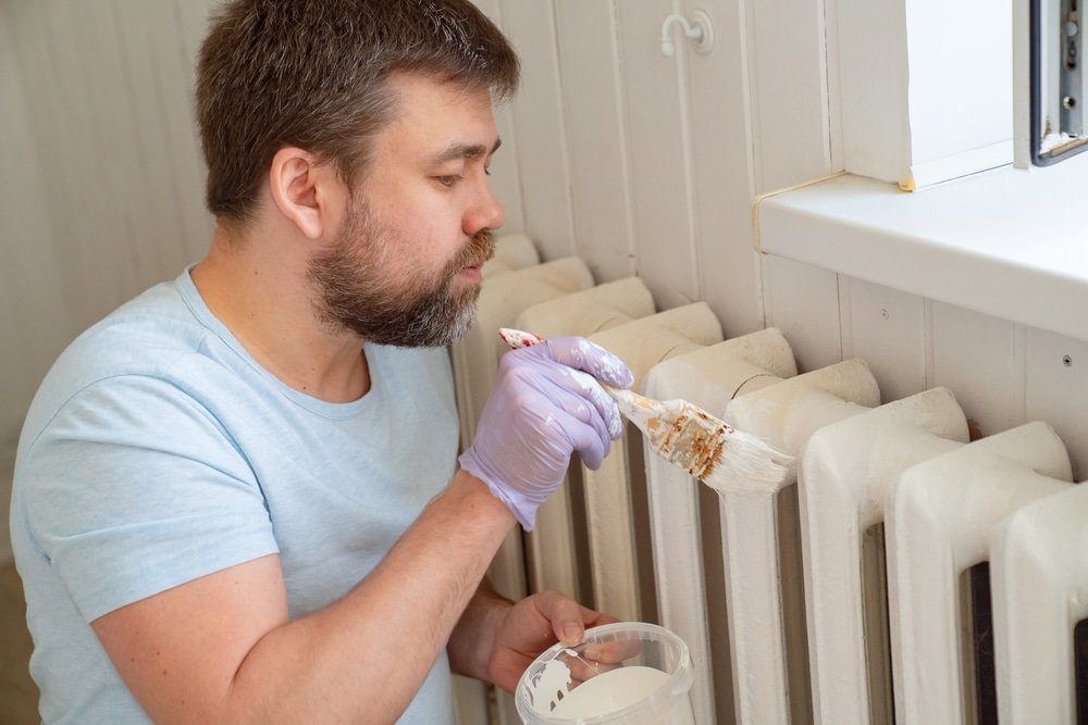 how to remove a radiator to paint behind it