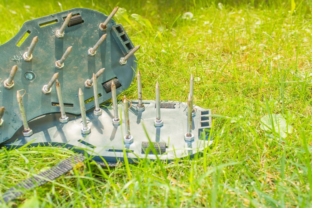 how to aerate a lawn without an aerator