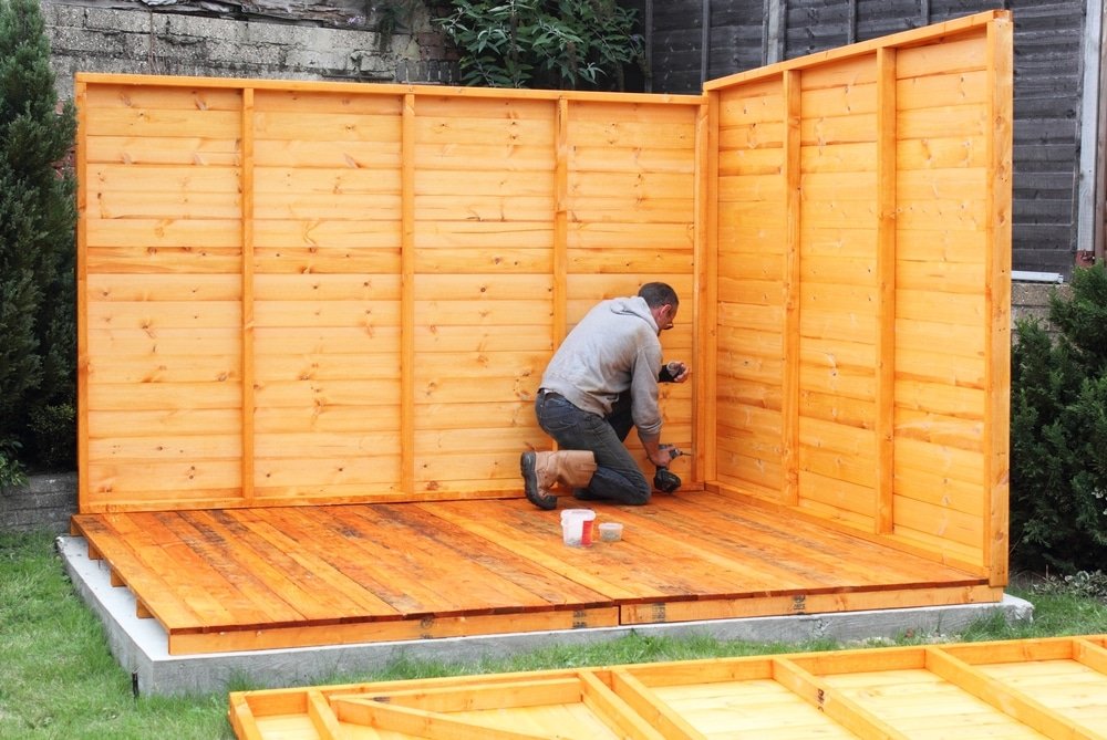 how to build a shed base