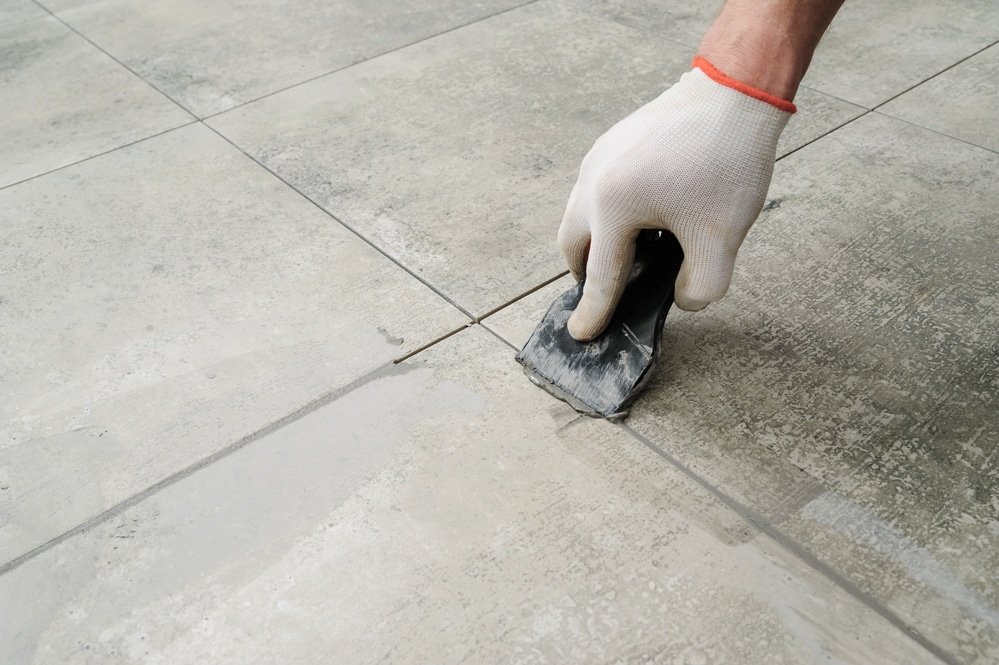how to regrout bathroom tiles