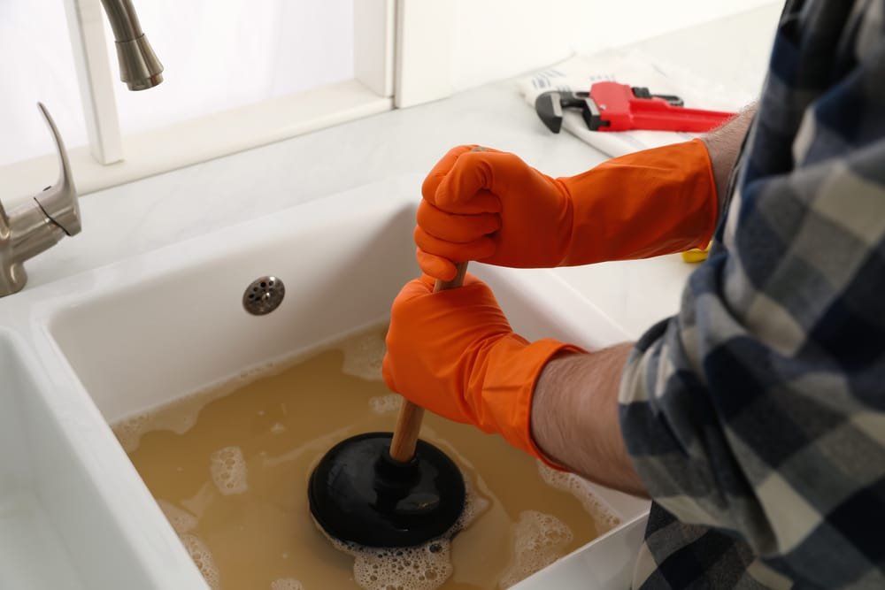 how to unblock a kitchen sink